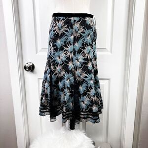 NWT | Shin Choi | Embroidered | Starburst Fireworks Floral | Cashmere Wool | 8